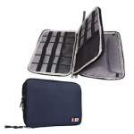 Bubm Double-layered Travel Gadget Organiser Bag-dio-xl - Navy Blue