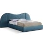 Violet Sleigh Bed King - Coco Blue