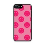 Custom Printed Tpu Cases - Apple Iphone 7 Plus Apple Iphone 8 Plus & 39 Hot Pink Smiley& 39 By