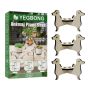 3 Pieces Animal Wooden Plant Stand Compatible With Dog Design