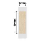 NB758 - - D11 D101 D110 H1S - 12X40MM - 155 Kraft Labels