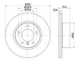 Stone Brake Disc Front – Vented BR13070