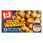 Inj Golden Smackeroos Battered Hake Bites 500G