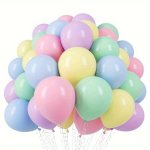 50PCS Colorful Latex Balloons Wedding Decor Birthday Party Decor Anniversary Decor Graduation Decor Holiday Decor Mother's Day D