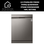 Defy LG Stainless Finish Thinq Quadwash Steam Dishwasher - 14PL Setting