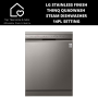 Defy LG Stainless Finish Thinq Quadwash Steam Dishwasher - 14PL Setting