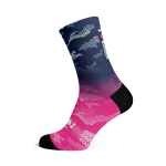 I Love Boobies Blushing Camo Socks - Large
