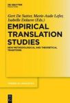 Empirical Translation Studies - New Methodological And Theoretical Traditions Hardcover Digital Original