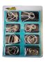 3D Metal Puzzles Challenge 3 - Set Of 8