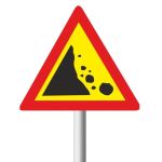 Falling Rocks Temporary Road Sign TW335