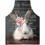 Printed Apron Bunny Close Up