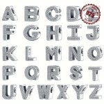 S925 Sterling Silver Alphabet Letter Charms With Cubic Zirconia Personalized Pendants For Diy Jewelry Fashion Accessories For Bi
