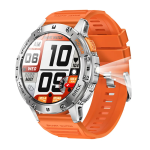 Toxiya Military 1.43 Inch Smart Watch Answer dial Calls 100+SPORTS Modes 5ATM Waterproof Fitness Watch With Flashlight Heart Rat