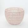 Opel Open Weave Storage Basket - Light Pink - Medium 30 X 24.5CM