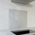 White Hob Splashback 598 X 650 X 6MM