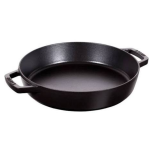 Staub Cast Iron Two-handle Frying Pan Skillet 26CM 2.4L Black