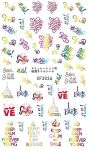 Nail Art Stickers - Self-adhesive Letters