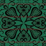 Seanamarena - Chromatic Black emerald scarlet - 155 X 165 Cm