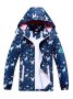 Girls Unicorns Rain Jacket For Kids Waterproof Coat With Removable Hood Lightweight Hooded Mesh Lined Raincoats Windbreakers