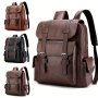 1PC Men's Pu Large Capacity Multi Pocket Business Leisure Travel Commuting Laptop Bag