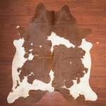 Aa Grade Cow Hide 406 Brown white XXL - Extra Extra Large Brown white Panelled
