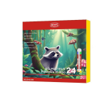 24 Colour Wax Crayon Set - 7CM Sticks For Creative Fun