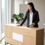 Elegant Modern Wooden Sideboard For Elegant Spaces