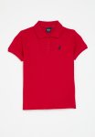 Polo Girls Nina Short Sleeve Golfer - Red