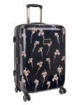 Ted Baker Wild Iris Medium 4-WHEEL Trolley Case Black