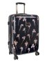Ted Baker Wild Iris Medium 4-WHEEL Trolley Case Black