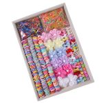 840 Pieces Multicolor Pearl Flower Hair Clips For Girls