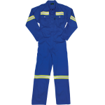 Royal Blue Boiler Suit Poly-cotton With Reflective - Royal Blue 54