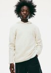 Fine-knit Hoodie - Light Beige Marl
