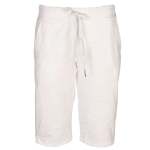 Drawstring Basic Shorts - White L xl