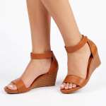 Shani Wedge - Tan - 8