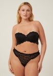 Cotton On Enchanted Butterfly Lace G String Brief - Black