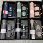 3-IN-1 Stainless Steel Vacuum Insulated Cup With 2 Extra Lids Portable Outdoor Sports Water Bottle For Travel Home Office And Sc