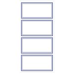 Treeline Blue Border Labels 24'S - 78 X 38MM