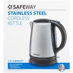 Safeway Stainless Steel Cordless Kettle 1.7L