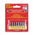 Tork Craft S driver Bit Set 8PC Torx T8-T40