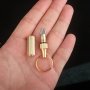 Compact Stainless Steel Keychain Knife - Multi-Functional Portable Mini Capsule Design For Quick Unpacking & Everyday Use