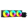 PCBuilder Blizzard Freeze 360 ARGB Liquid CPU Cooler With LCD Display Black