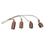 Rustic Hanging Bells Chime Copper 70CM