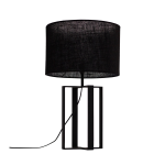 Rothmans Short Table Lamp - Lamp Base With Shade Pebble Ferro