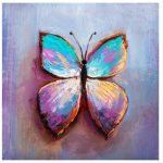 Abstract Butterfly 1 Wall Art Canvas Print 500 X 500