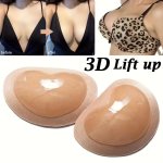 1/2 Pairs Push Up Reusable Bra Insert Pads Stick-on Soft Chest Enhancer Pads Women's Lingerie & Underwear Accessories