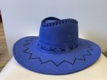 Blue Cowboy cowgirl Hat