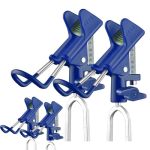 E-jades Fishing Rod Holder For Ground Fishing Pole Holders For Ground 2 4PCS Bank Fishing Rod Holder With 360 Adjustable Extra L