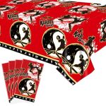 Obussgar 4 Pcs Karate Party Tablecloths Karate Party Supplies Rectangular Karate Themed Plastic Table Covers For Boys Girls Kara