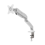 Port Single Monitor Arm Vesa White Aluminium 8kg